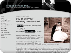 example of the web page layout